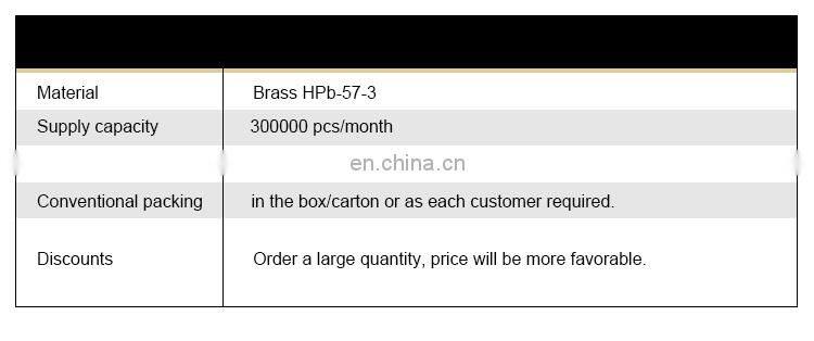 Hydraulic brass pneumatic threaded machine fitting male hose adapter