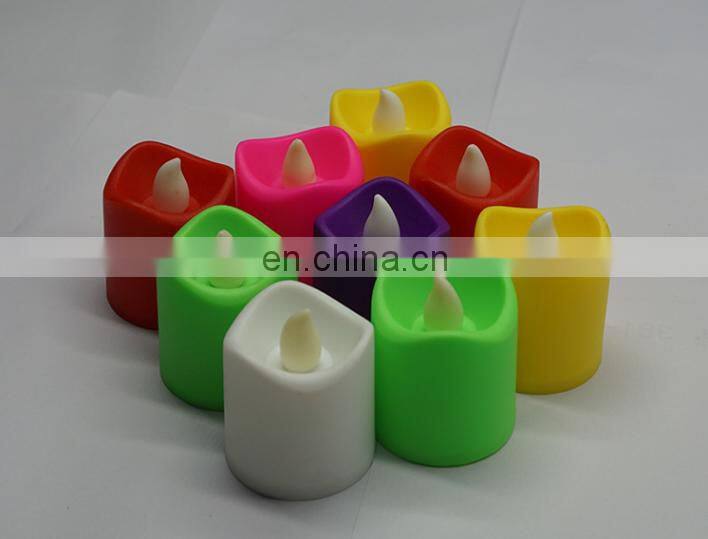 Battery operated decorative led candle flameless led electronic candle light plastic mini led tea/ Led candle light