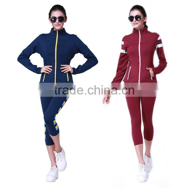 Chinese factory best selling women fashion custom running jacket