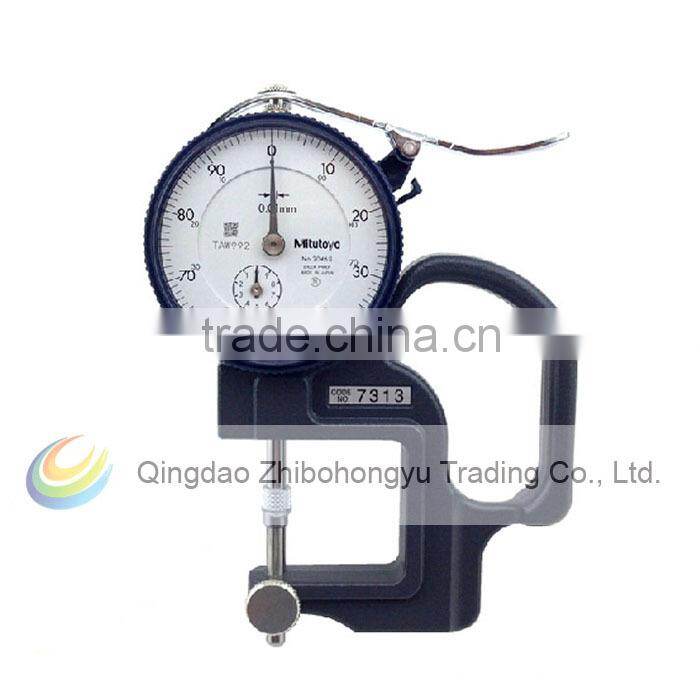 Mitutoyo 7313 Dial Thickness Gage, Lens Reverse Anvil, 0-10mm Range