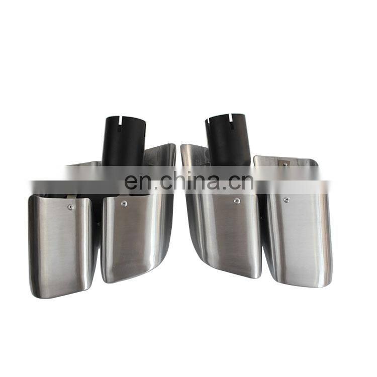 Hot sale high performance exhaust muffler tip for porsche exhaust 14-16 Macan Square Mirror Polish