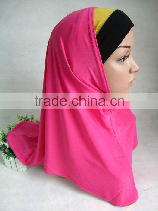A560 fashion TWO PIECES elastic MUSLIM lycra HIJAB
