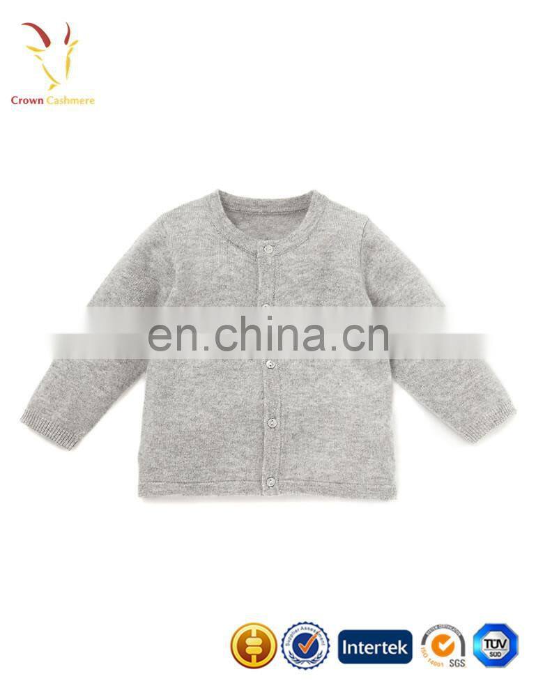 Baby Boy Cashmere Cardigan Sweater Plain Kids Cardigan