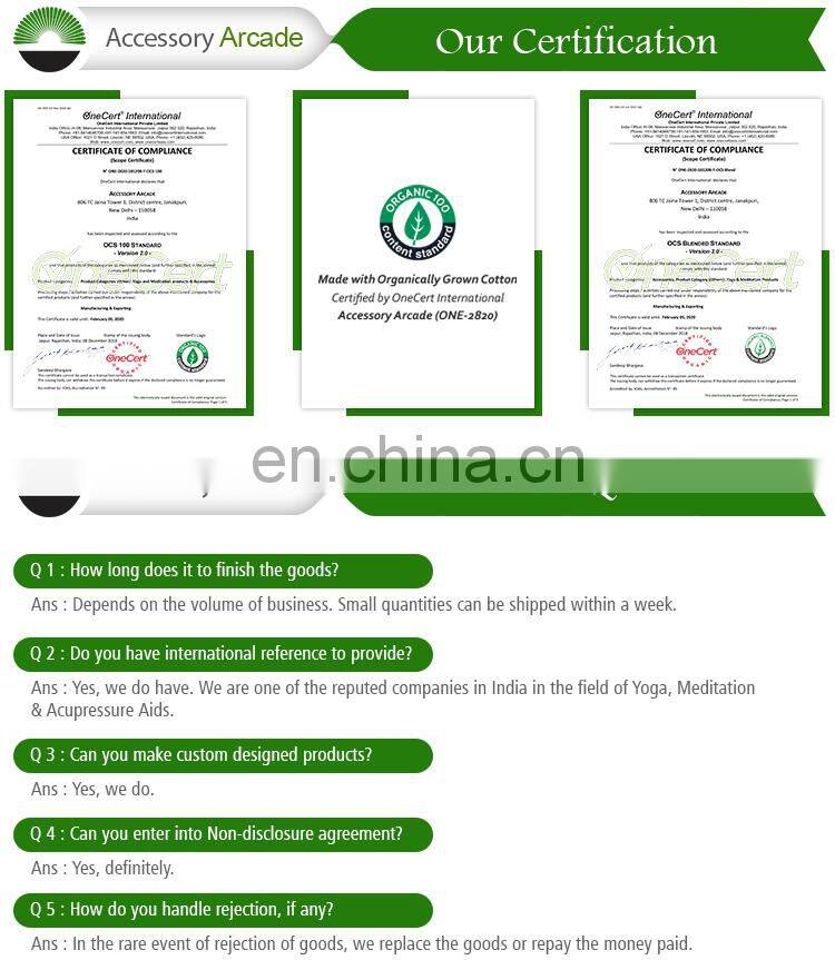 Relaxation 100% cotton canvas Meditation Cushion Zafu Indian manufacturer