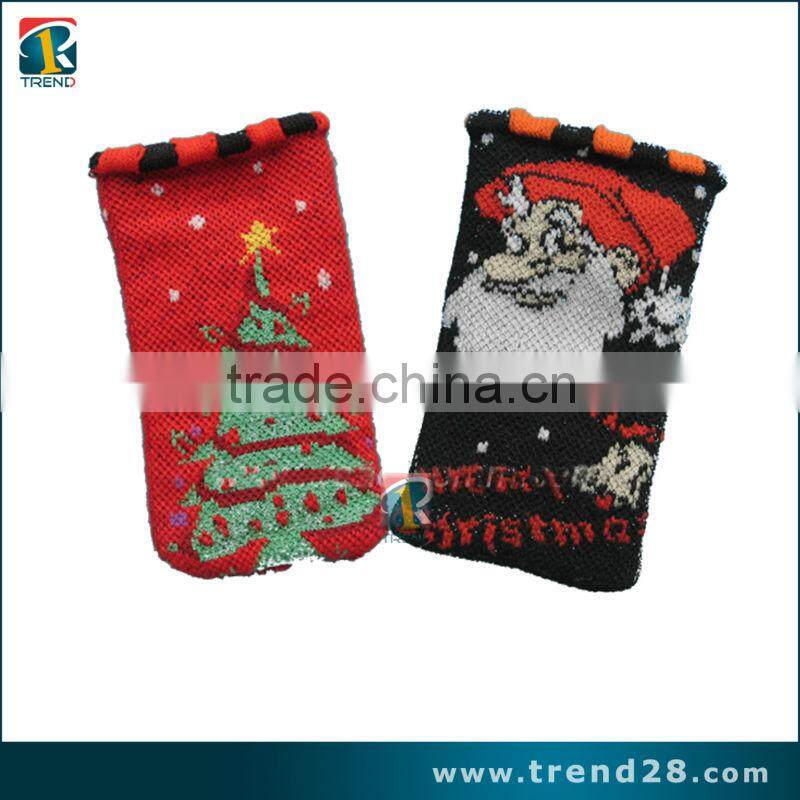 Newest knitted cell phone sock case