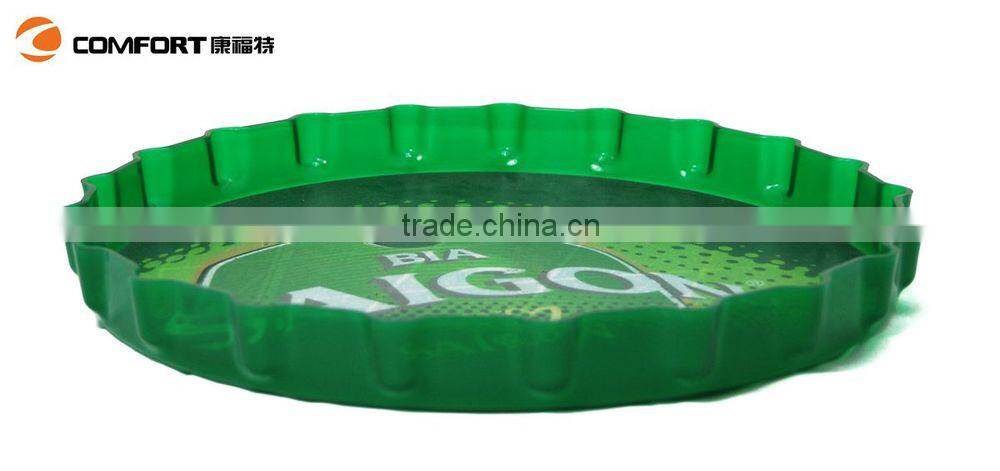 food grade large green plastic serving tray