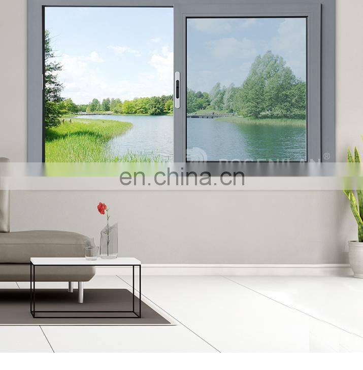 ROGENILAN 100 series double glazed aluminum sliding window with flyscreen