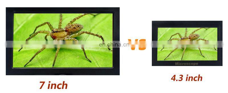 12MP 1200X 1080F High Definition 7" LCD Display Adjustable Angle 8 LEDs G1200 Standard Version Digital Microscope