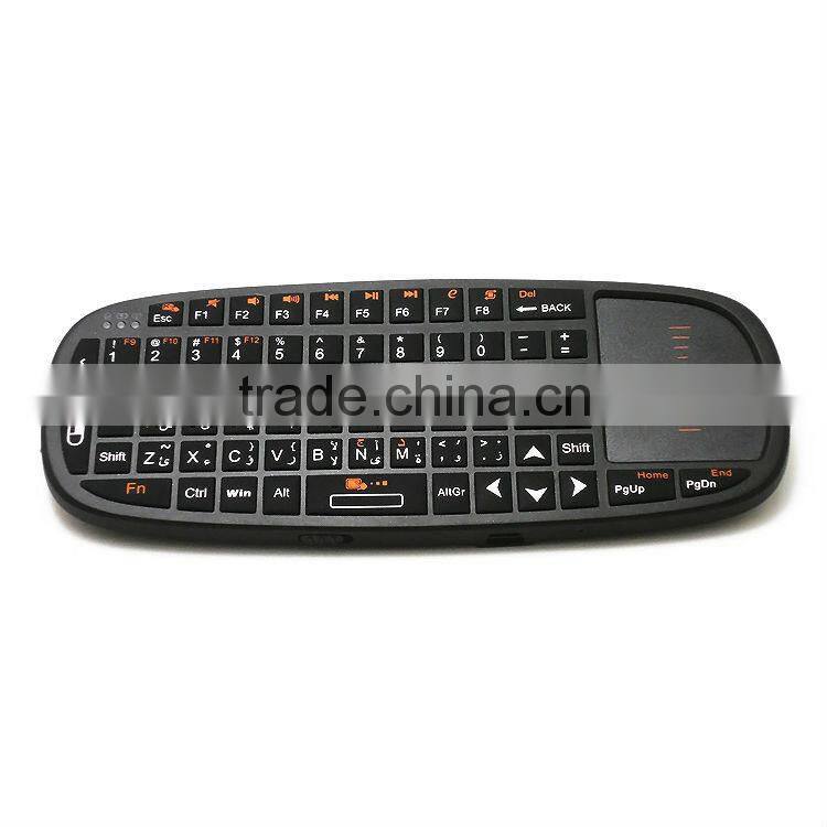 Arabic keyboard! mini bluetooth keyboard with 2.4G Wireless Connection K10 fly mouse