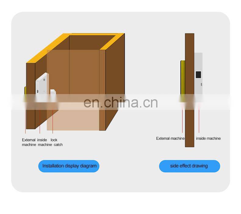 High Security Cabinet Door Lock Gym Spa Magnetic Panel Latch Card Rfid Hidden digital Cabinet Locker Lock With Free Bracelet