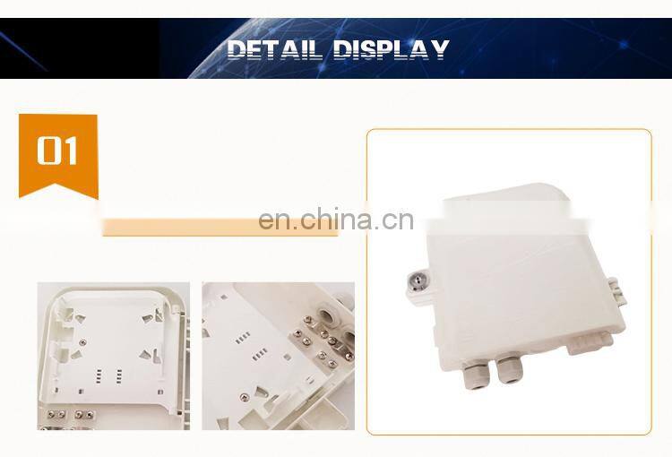 8 Cores Fiber Optic Distribution Box Outdoor Fiber Optical FTTH Terminal Junction Box