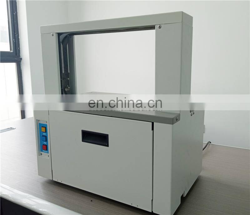 UT011 Table Top Hotmelt Opp Paper Tape Bundle Strapping Binding Machine for banknote money currency supermarket vegetable