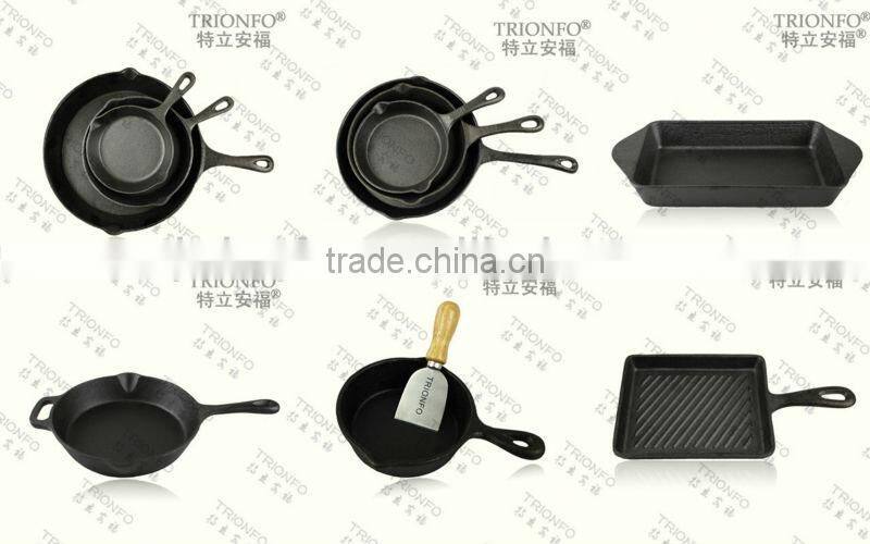 Factory price Trionfo orange pot pre-seasoned cast iron cookware enameled hot pot