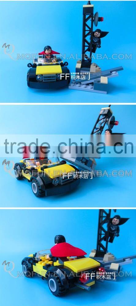 Mini Qute DECOOL Marvel Avenger super hero Superman Eagle Eye chariot building block action figure educational toy NO.7103