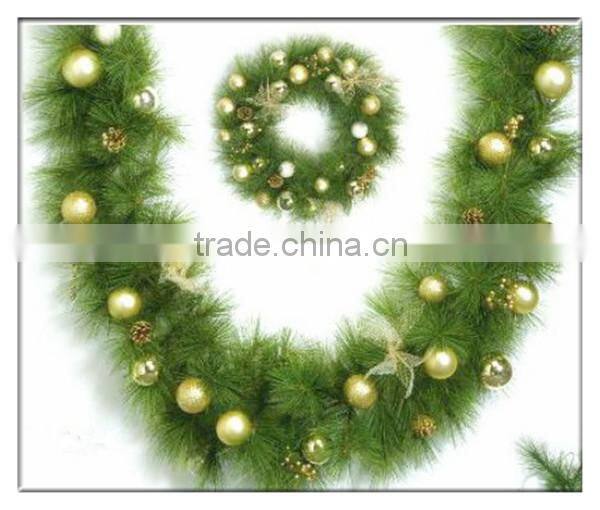 Plastic Christmas Ball Garland,Plastic Christmas Balls With Opening,Custom clear plastic christmas pvc garland