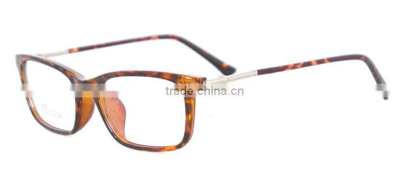 Square full-rim tr90 and acetate with metal temple material china for german fancy eyewear frame