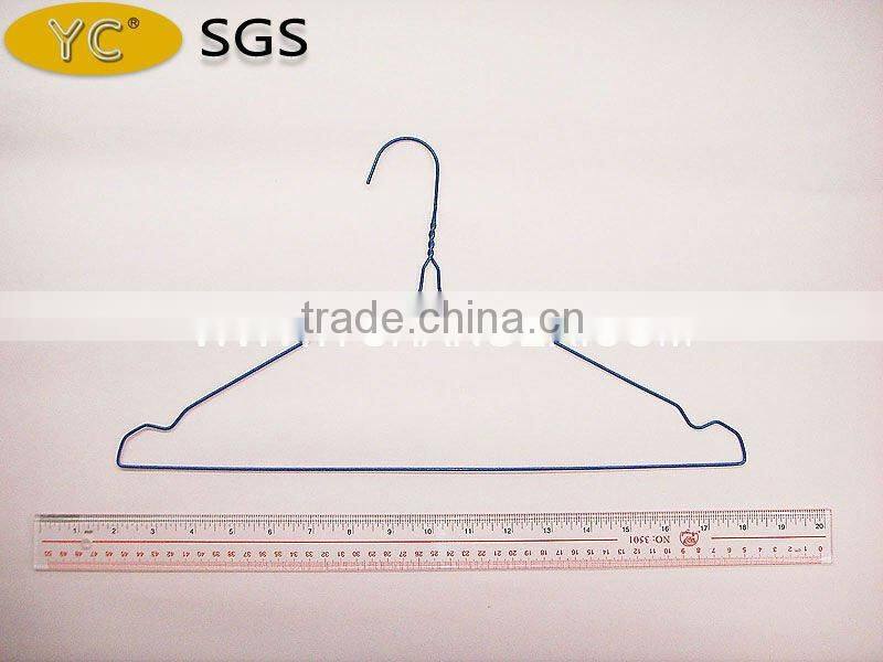 Powder Coated Skirt Dry Cleaner Wire Hanger in China(PC-SK16F)