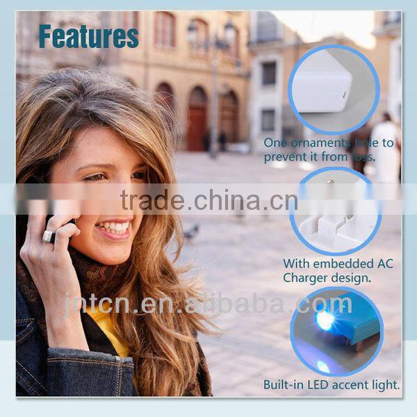 220V 4000/4400/5200/5600mAh universal portable plug-in mobile phone wall charger power bank with AC connector MP011