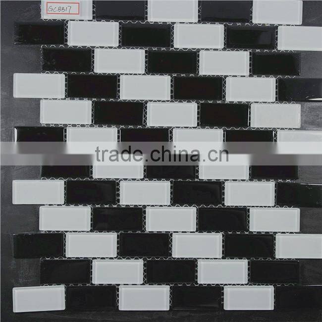 linear backsplash glass mosaic