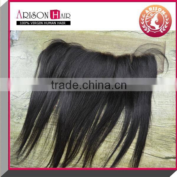 2014 Qingdao whosale factory price top quality silk base lace frontal closure
