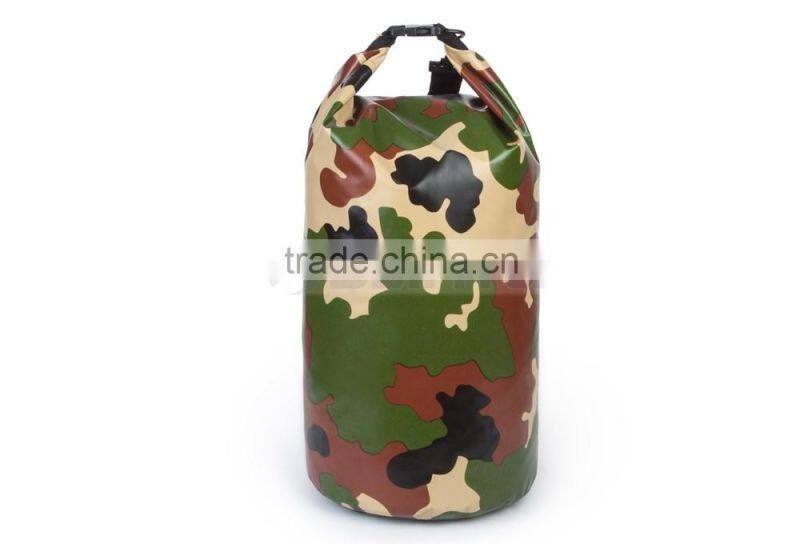 Portable 5L to 30L Camouflage Waterproof Bag Storage Dry Bag For Outdoor Canoe Kayak Rafting Camping Climbing Hike