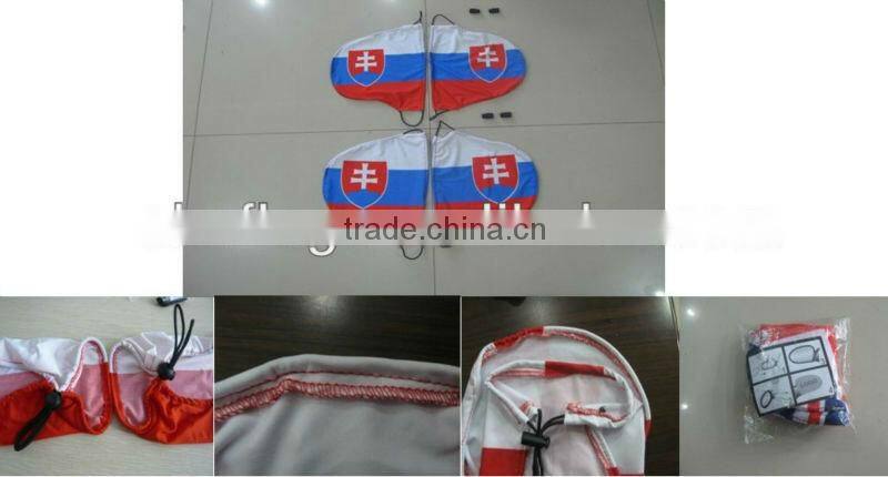 Decorative and fashionable mirror cover flag