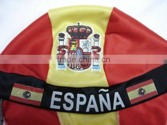 Sport fans different country flag head tie scarf, promotional gife cap,newest hot sell head tie scarf