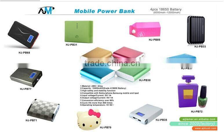 nhot sales power banks 10400mah high quality exteral power bank wholesale