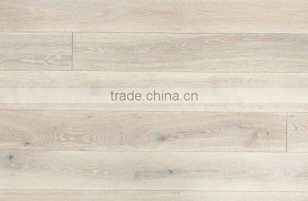 brushed white oak stair treads