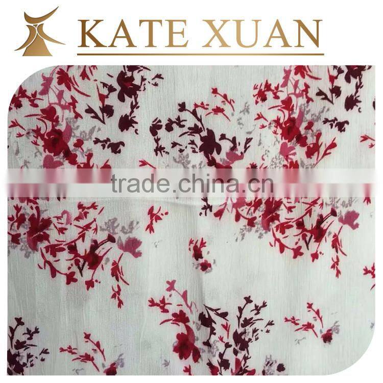 Plain weave thin crepe quality 100% rayon fabric