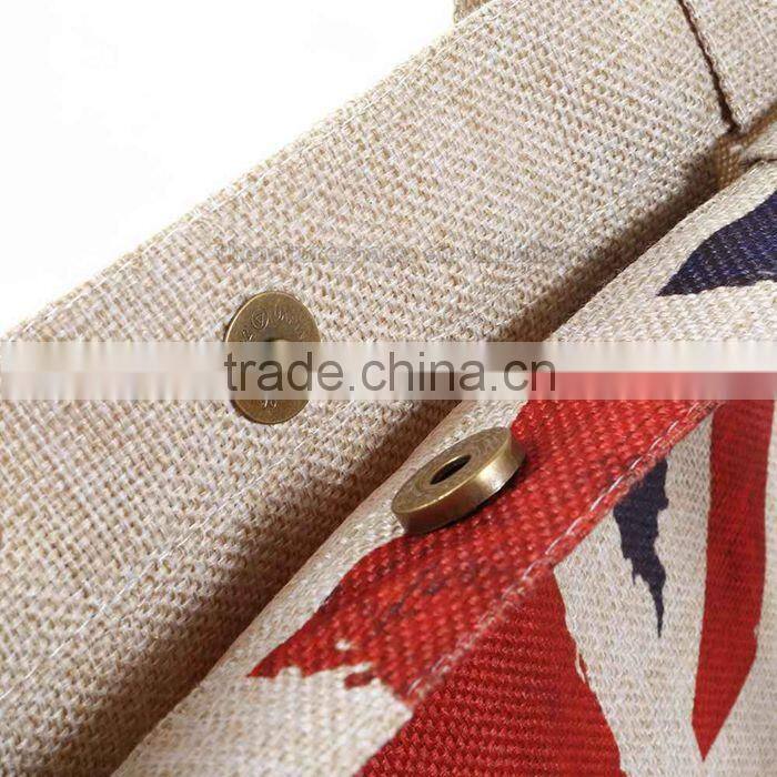 Custom Print Unique Shopping Burlap Wedding Bag