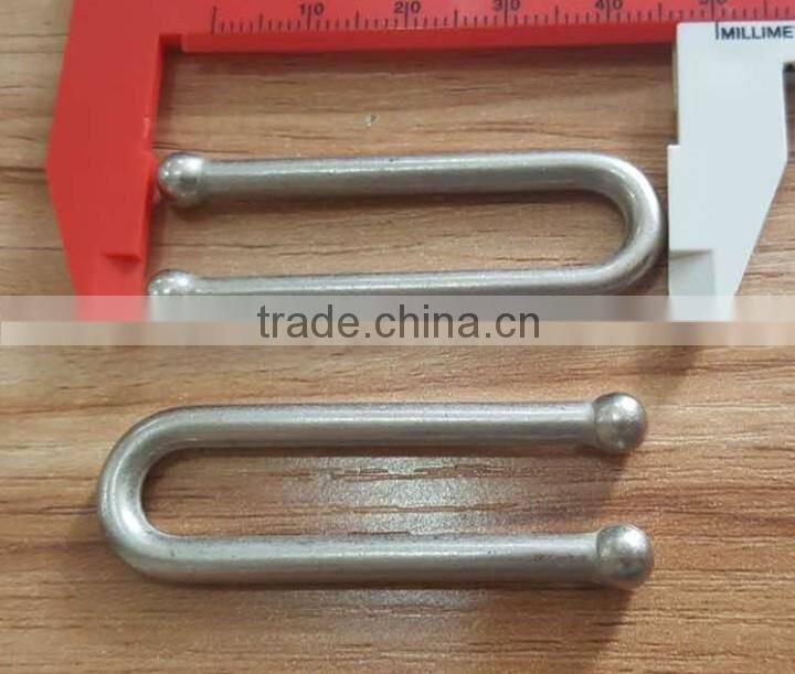 2 Pillar Sedex Audited factory U Shape Metal buckle for swimming Wear