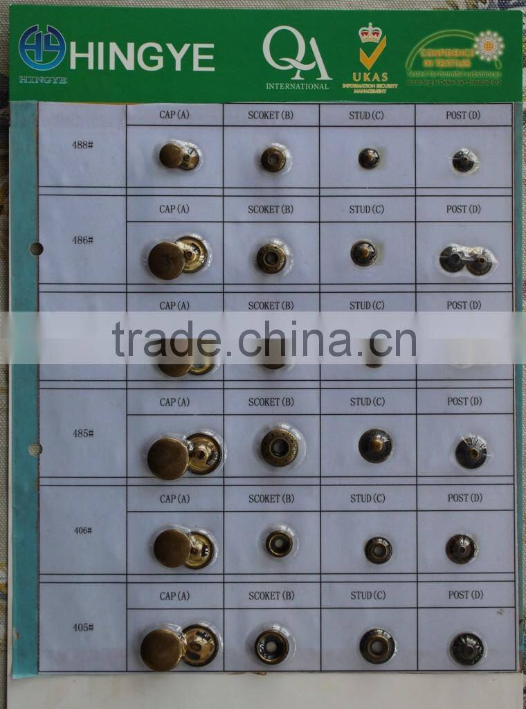 Genuine Leather Braided Cap Press Snap Fastener Button