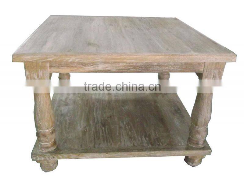 antique classic wooden round tea table coffee table