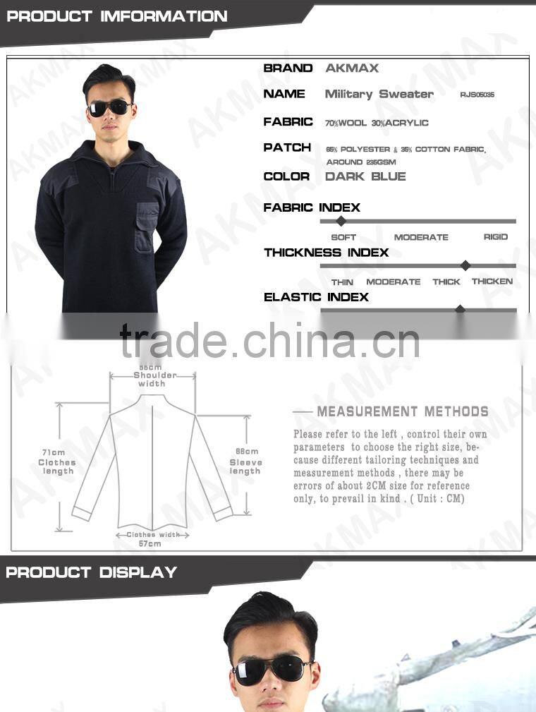 Navy Sweater Military Men Sweater Army Commando Sweater