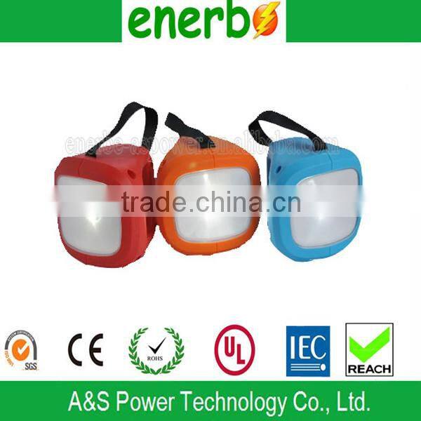 Solar Lantern with hand crank with solar panel