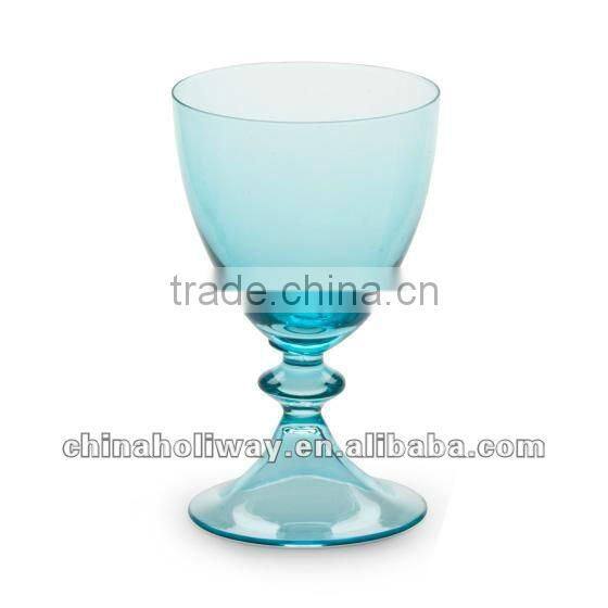 Luna Water Glass, Blue Water Glass Set of 4 Pieces