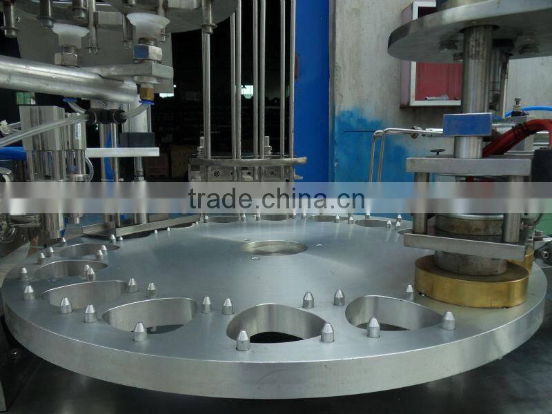 cheap automated powder plastic cups filling sealing machine