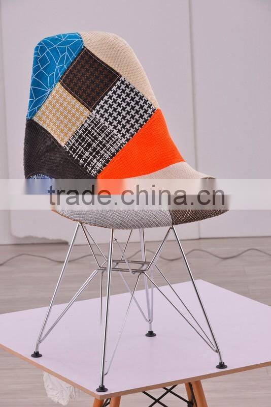 Fashional Living Room Emes Patchwork PP Frame DSR Eiffel Chair