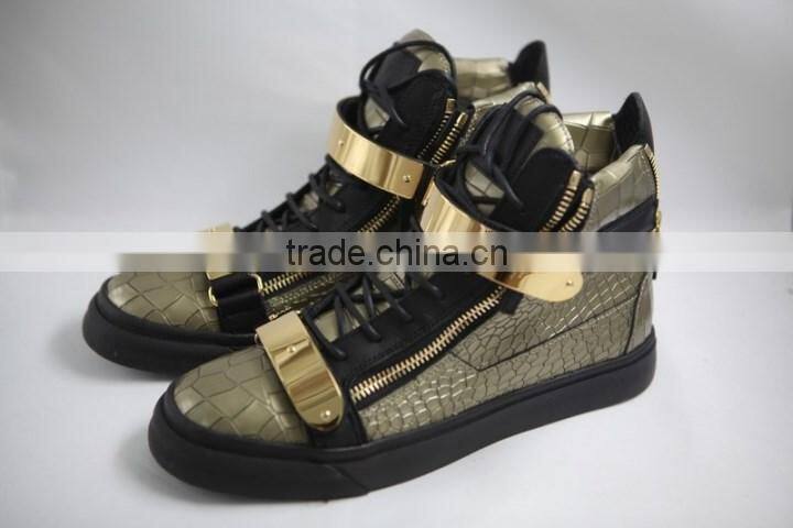 2016 PU leather crocodile metallic fabric for making lady party handbag fabric