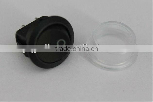 YL3-19 round black 2 pin hair dryer rocker switch