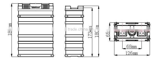 factory price 3.2V 60Ah LiFePO4 battery for electric scooter, HEV/EV