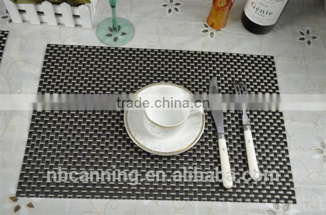 wholesale plastic placemats/cheap placemats/woven pvc placemats for restaurants
