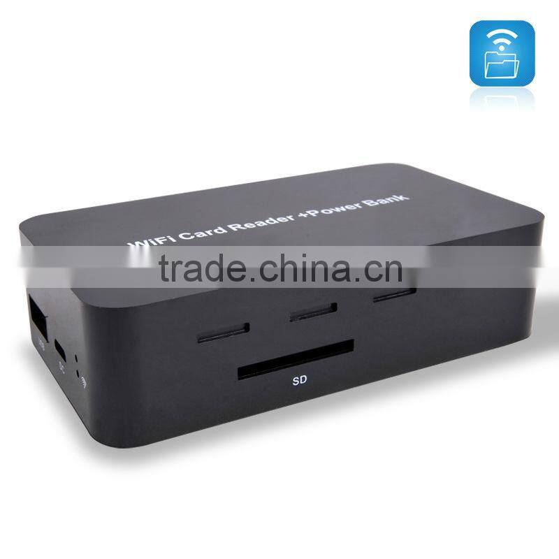 ipad/iphone/Android wireless card reader with power bank