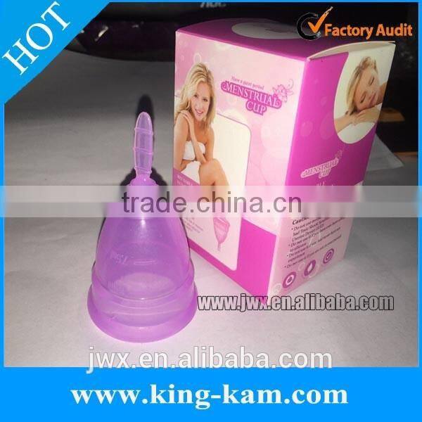 Reusable silicone Menstrual Cups for lady