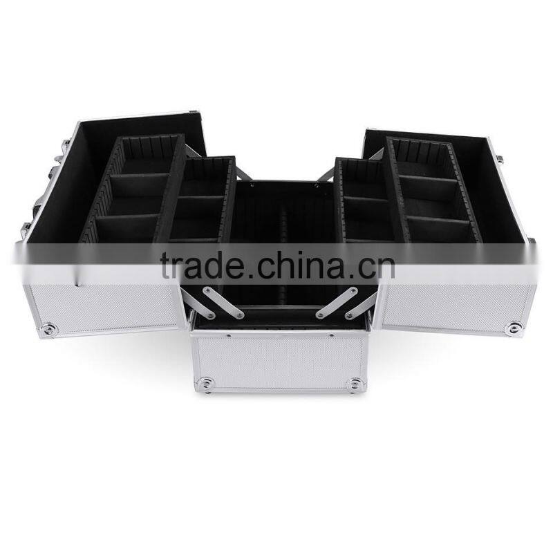 Homdox Home Cosmetic Organizer Case Jewelry Box Lockable Makeup Box OS004506