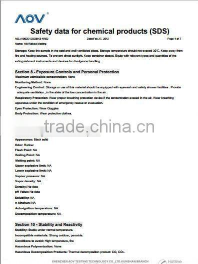 Green color non slip rubber matting rolls for workshop and wet areas