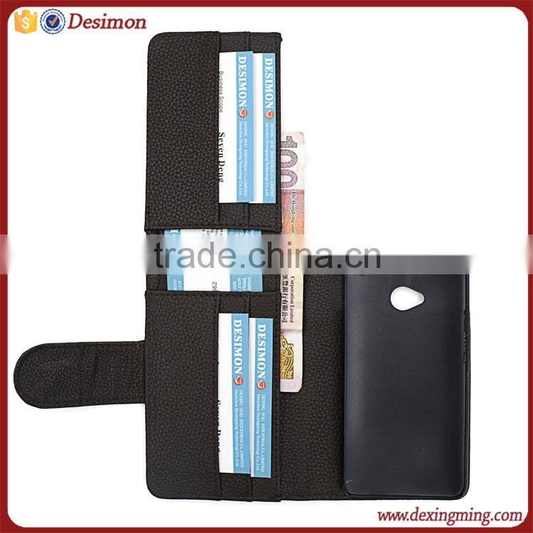 multifunctional Billfold Wallet Phone Case for HTC M7 mobile cover
