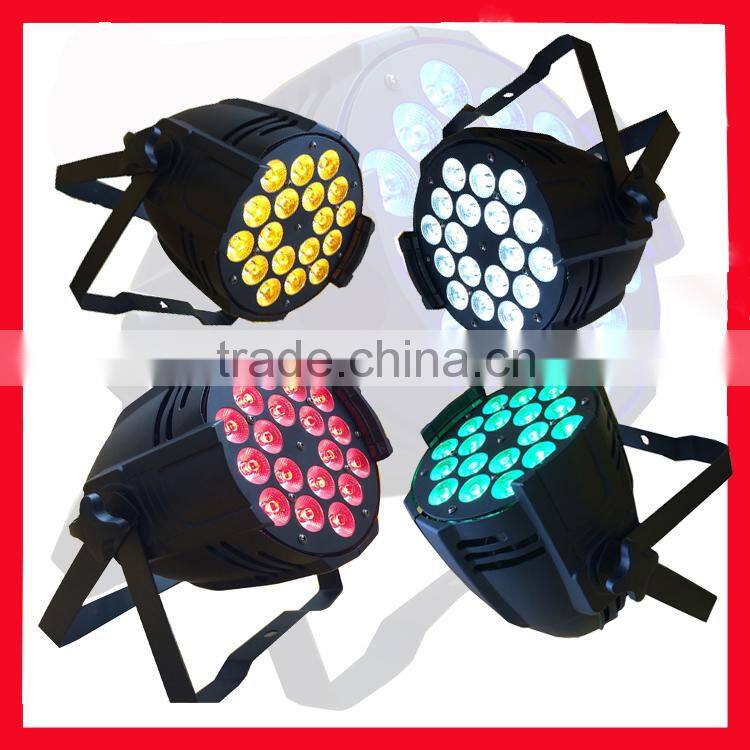 7CH 18*10W 7020lm RGBW 4in1 DMX 512 led stage par 64 home decor led light