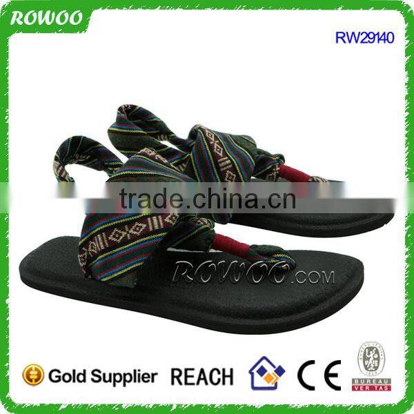 New Products on China Market Women's Yoga Sling Ethnic Cloth Sandals
